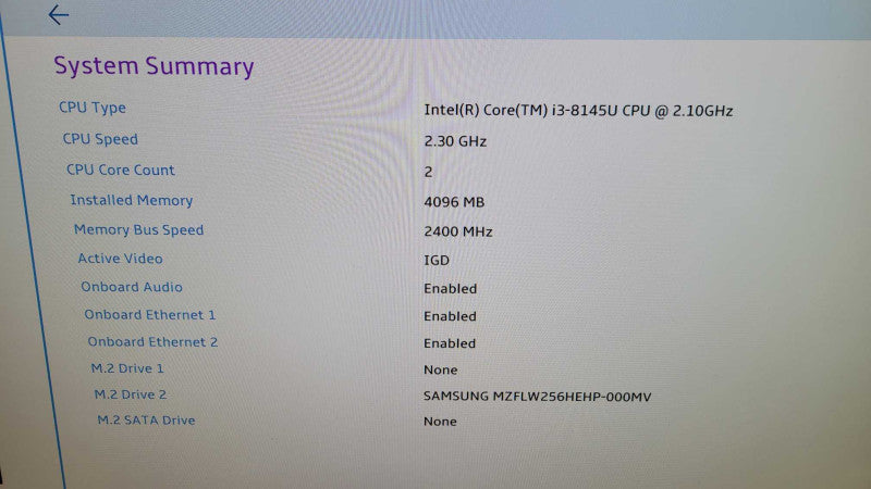 Lenovo ThinkCentre M90n-1 - Core i3-8145U | 4GB RAM | 256GB NVMe + PWR %