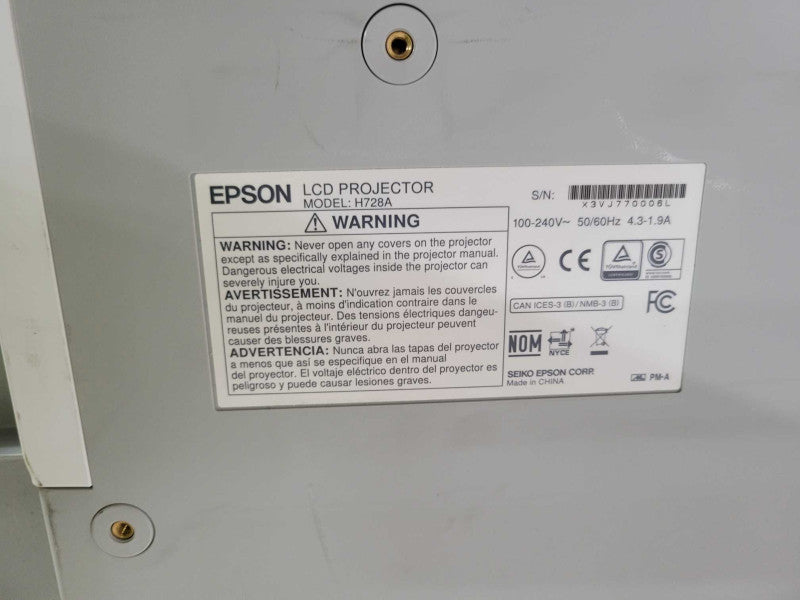Epson BrightLink 696Ui H728A Ultra Short-Throw Projector, READ _