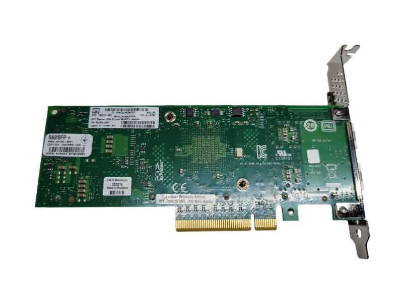 HPE Ethernet 10Gb 2-Port 562SFP+ Adapter Full Size Bracket %