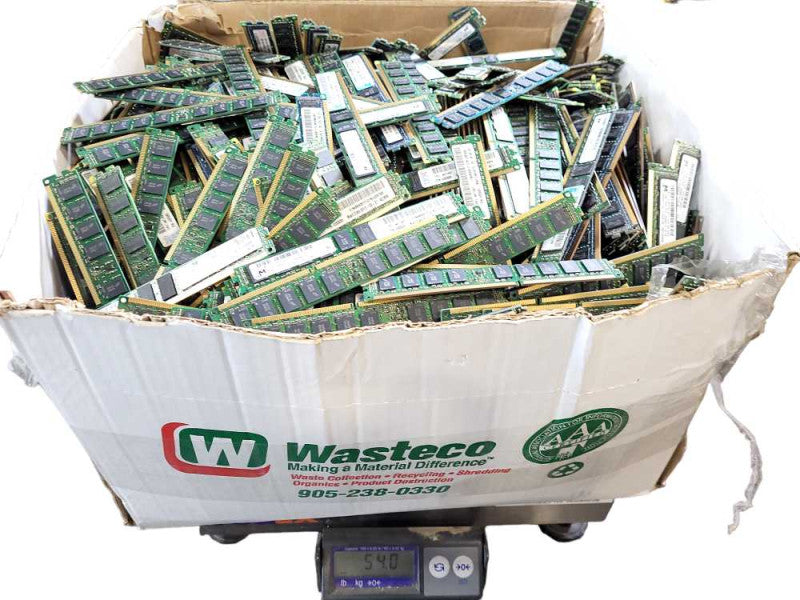 Scrap Non-Heat sink RAM/Memory 54lb/24.5KG AS-IS READ $