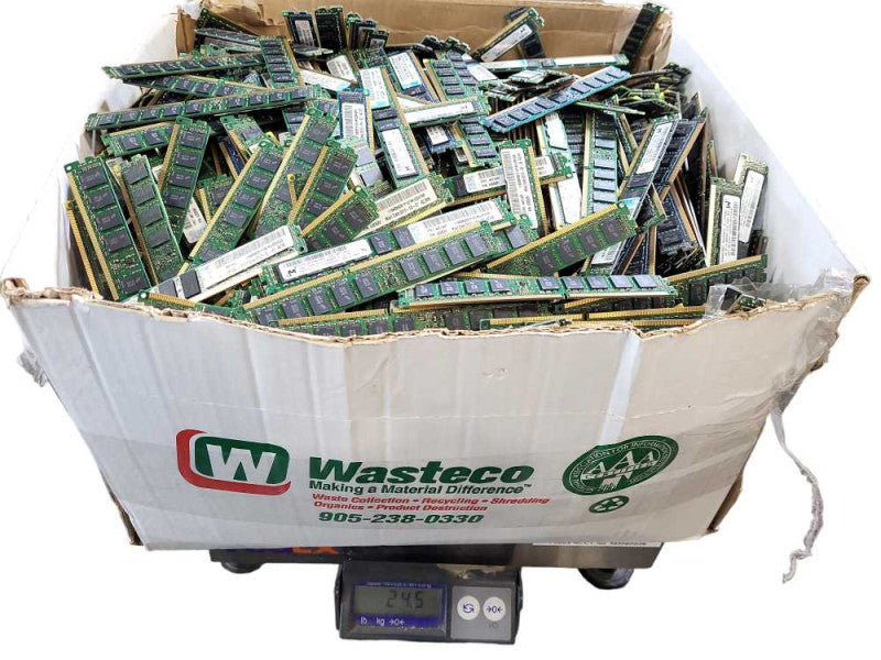 Scrap Non-Heat sink RAM/Memory 54lb/24.5KG AS-IS READ $