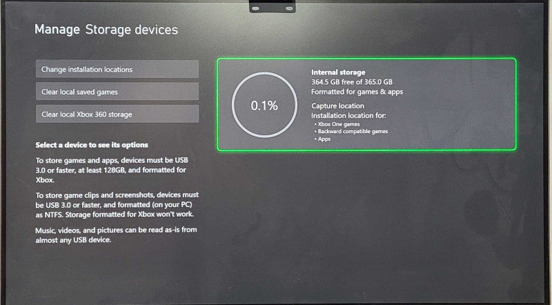 Microsoft Xbox One 365GB Console Only, Black Model: 1540