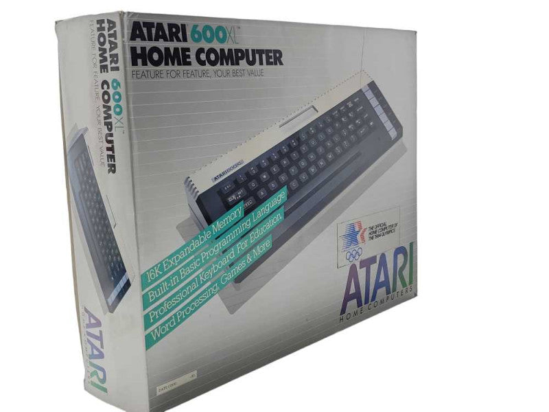 Atari 600XL Vintage Home Computer in box _
