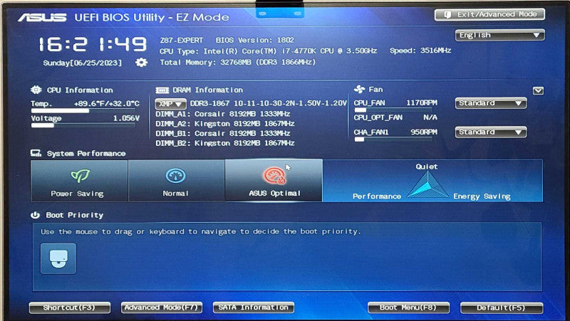 ASUS Z87-EXPERT w/ Intel i7-4770k 3.50GHz, 32GB DDR3 RAM, I/O Shield