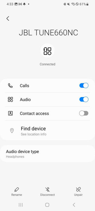 JBL Tune 660NC Bluetooth Headphones _
