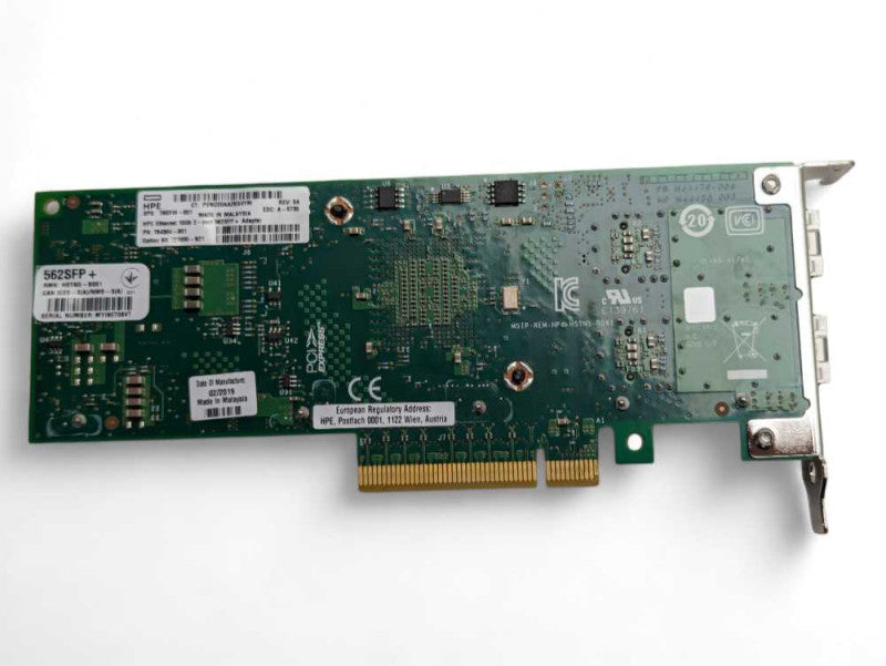 HPE Ethernet 10Gb 2 - port 562SPF+ 784304-001 Low Profile bracket  -