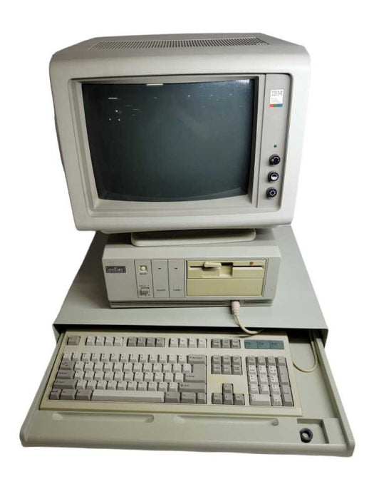 Mitac MPC1100-1 + IBM 5153 CGA Color Monitor + BTC-53 Mechanical Keyboard %