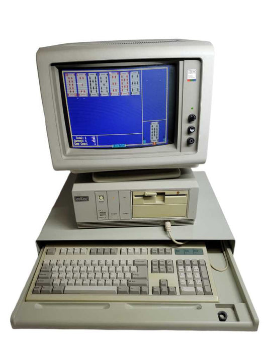 Mitac MPC1100-1 + IBM 5153 CGA Color Monitor + BTC-53 Mechanical Keyboard %