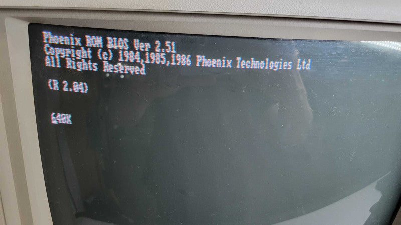 Mitac MPC1100-1 + IBM 5153 CGA Color Monitor + BTC-53 Mechanical Keyboard %