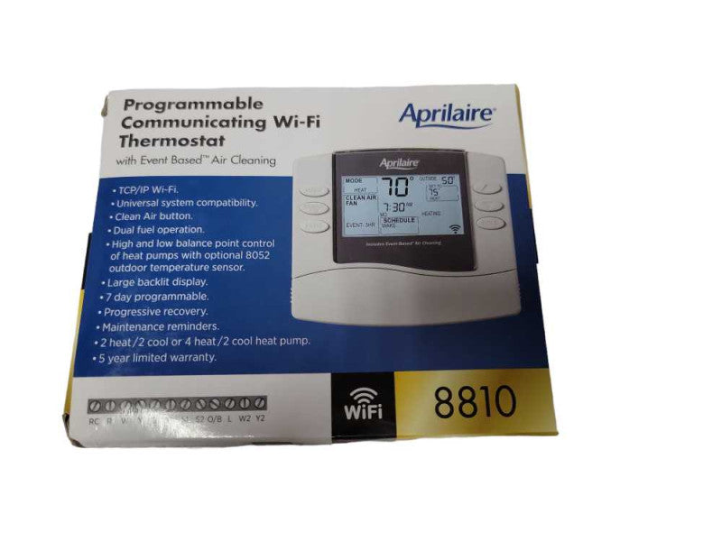 New Open-Box Aprilaire 8810A Home Automation Thermostat Q_