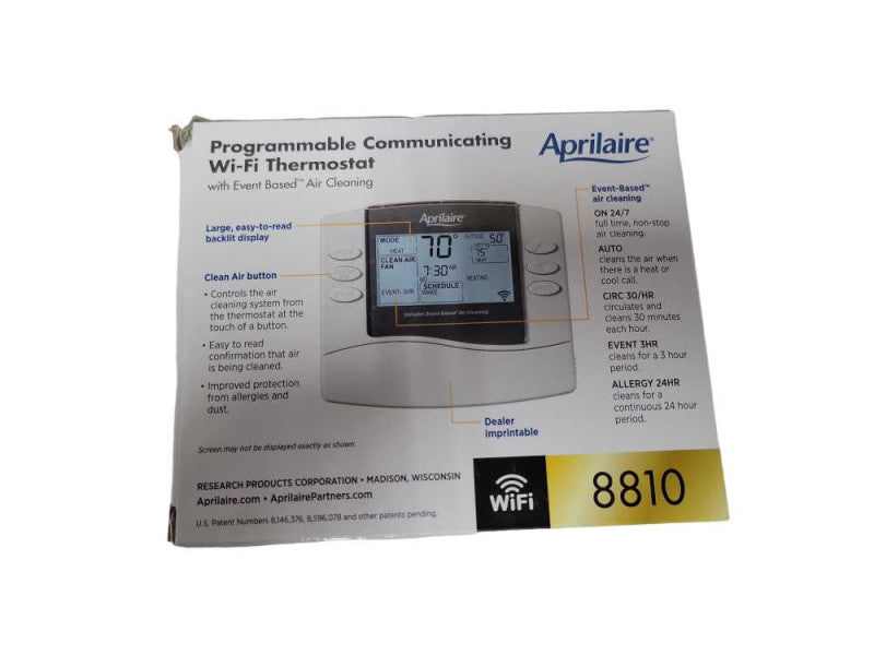 New Open-Box Aprilaire 8810A Home Automation Thermostat Q_