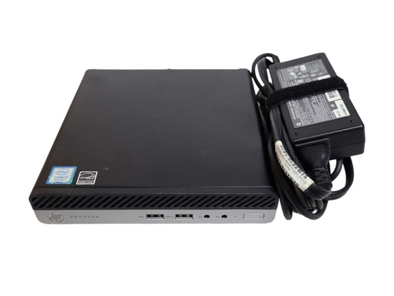 HP ProDesk 400 G4, i5-8500T 2.10GHz, 8GB RAM, 256GB SSD, WiFi, PWR ADPT