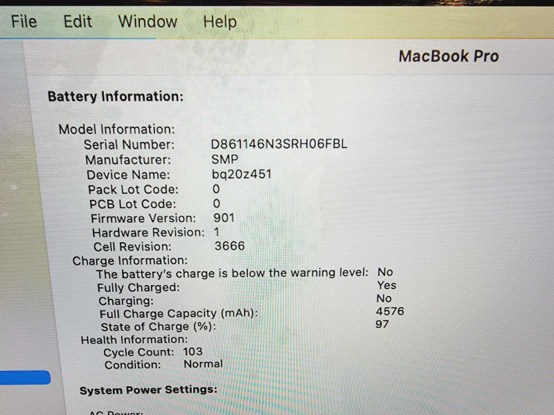 Apple Macbook Pro 2017 13\\" Core i5-7360U @ 2.3GHz 8GB DDR3 250GB SSD (