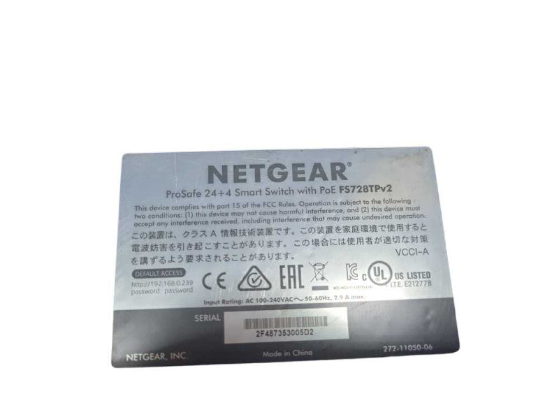 NETGEAR ProSafe 24-Port Gigabit Smart Switch w/ PoE GS724TP V2  %
