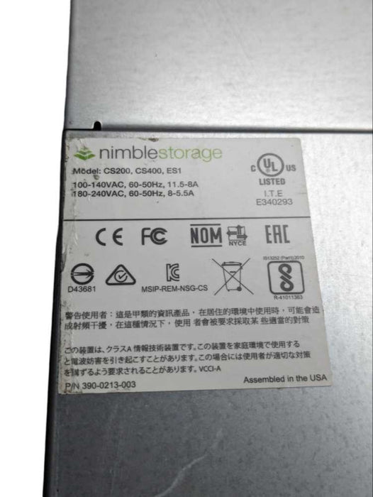 Nimble Storage ES1 2x 937R-E2JB-IS019 SAS Controllers, 16 x 3.5 inch bays  -