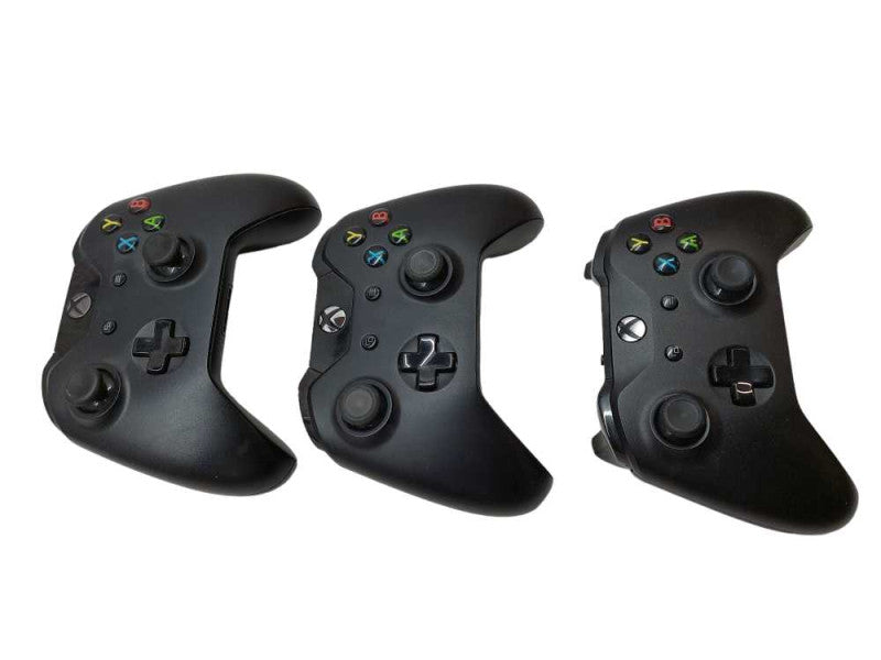Bundle of 3 Black Model: 1697, 1708, 1537 Microsoft Xbox One Controllers =