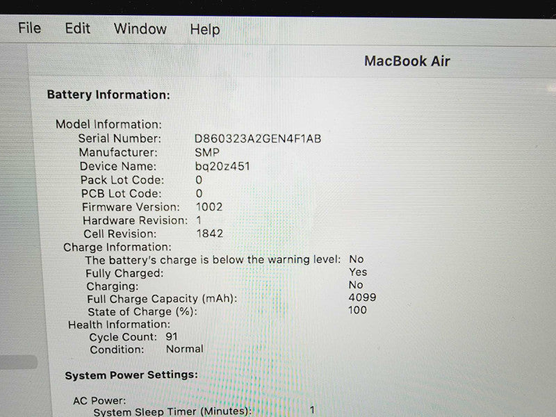 Apple Macbook Air 2020 13\\" 4-Core i5-1030NG7 @ 1.1GHz 8GB DDR4 500GB SSD (