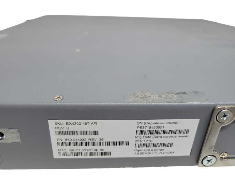 Juniper Networks EX4300-48T-AFI Gigabit Ethernet Switch w/ 2*PSUs %