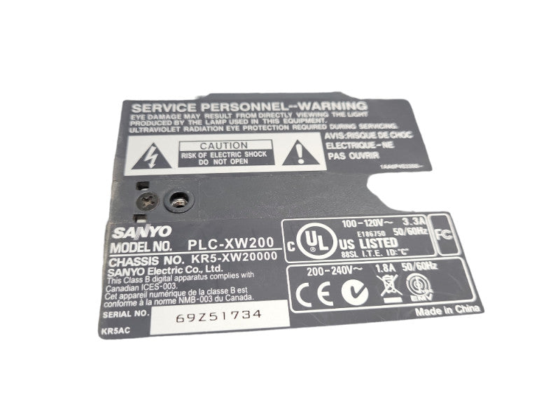 SANYO PLC-XW200 LCD Projector Q&