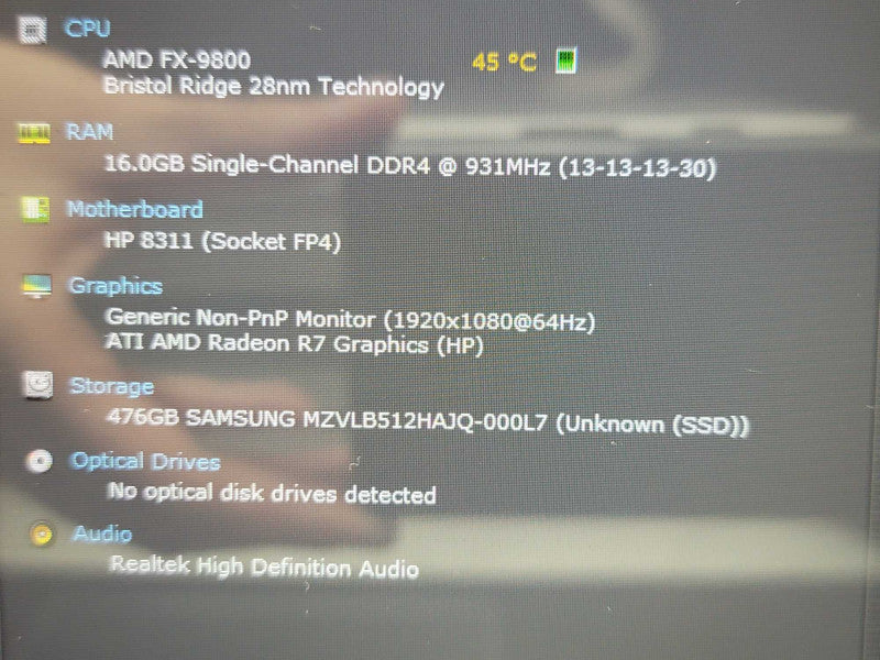HP Envy x360m | AMD FX-9800| 16GB DDR4|AMD Radeon R7|  512GB SSD | READ  Î² BudLap