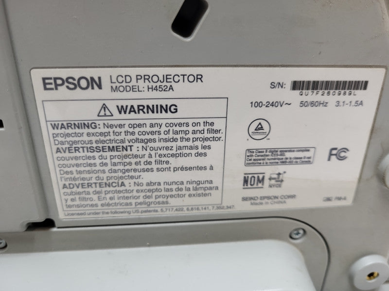 Epson BrightLink 485Wi H452A 3LCD WXGA ST 3,000 Lumens 3,000:1 Contrast HDMI &