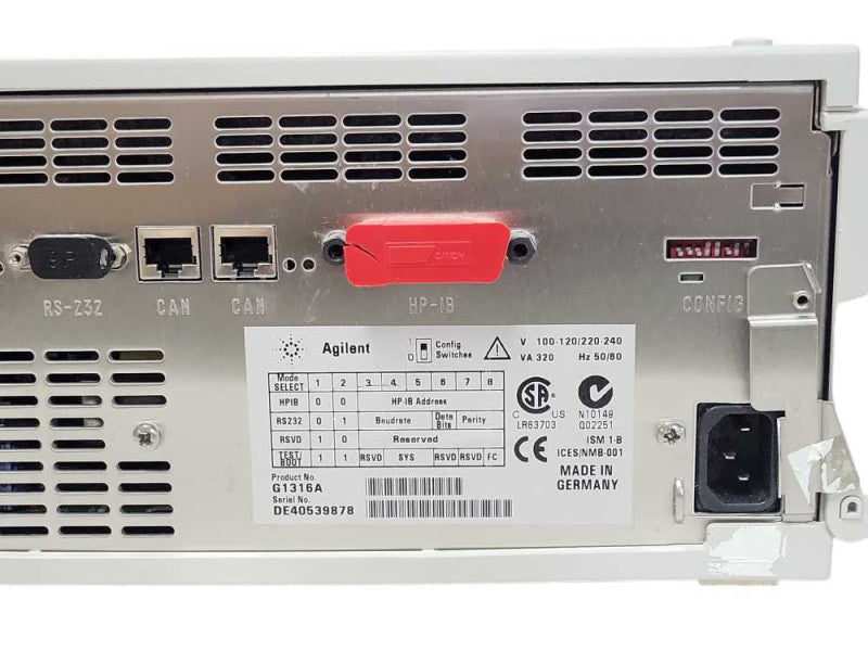 Agilent 1100 Series HPIB G1316A column compartment, READ _