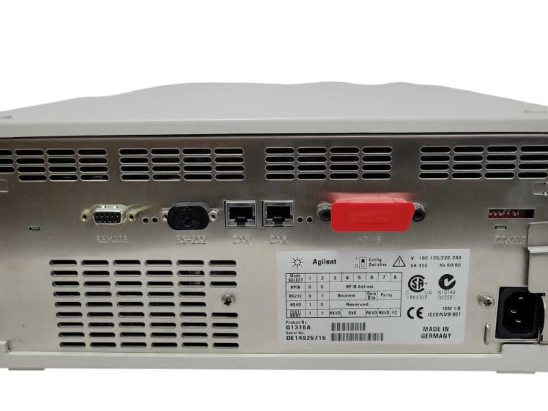 Agilent 1100 Series HPIB G1316A column compartment, READ Detail _