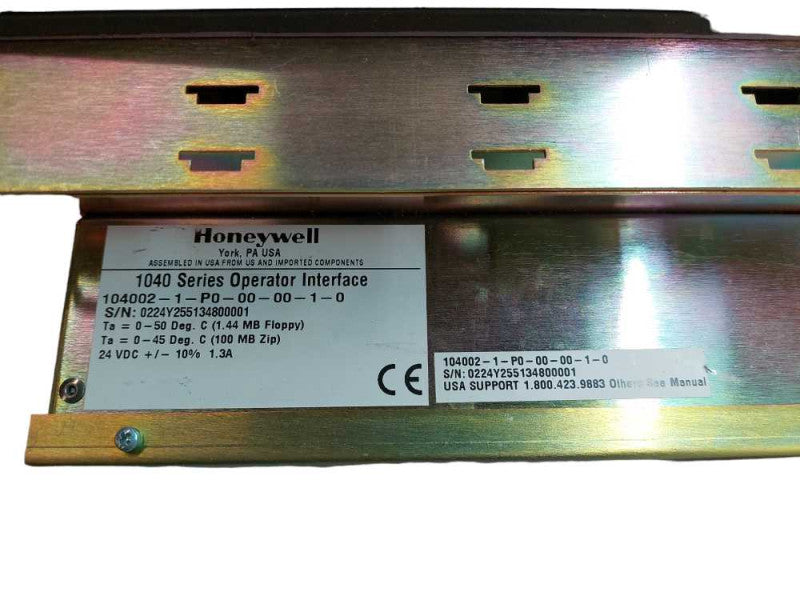 Honeywell 1040 Series Operator Interface 104002-1-PO-00-00-1-0 24VDC 1.3Amps =