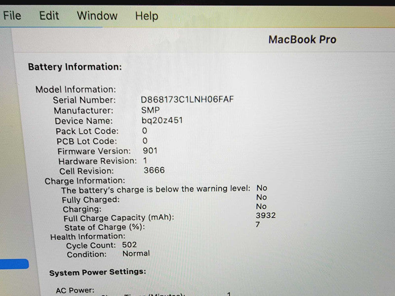 Apple Macbook Pro 2017 13\\" Core i5-7360U @ 2.3GHz 8GB DDR3 250GB SSD (