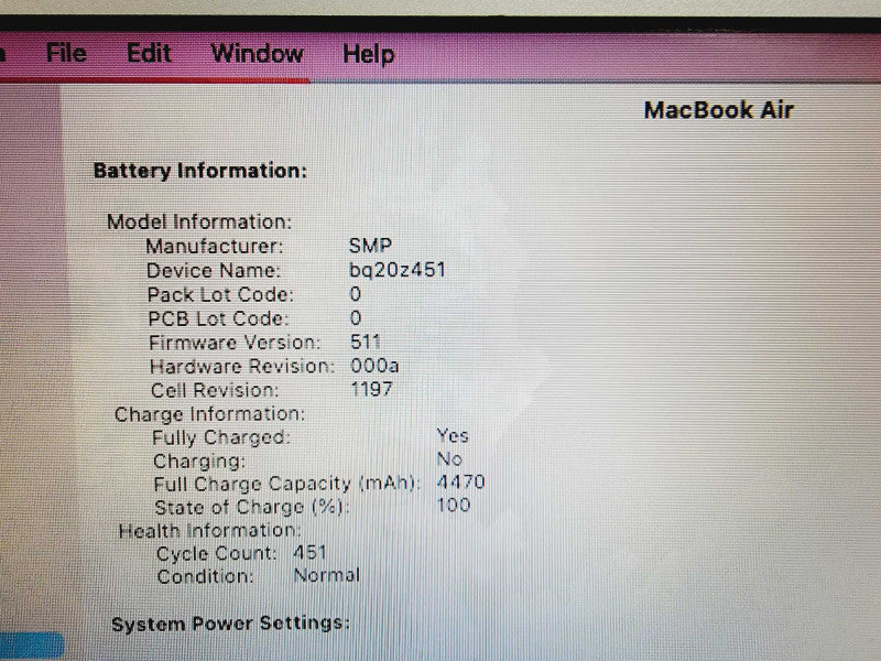 Apple Macbook Air 2015 11\\" Core i5-5250U @ 1.6GHz 4GB DDR3 250GB SSD (