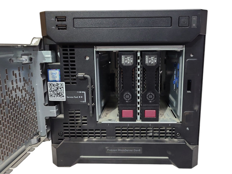 HPE Proliant MicroServer Gen8, E3-1220L 2.30GHz, 4GB RAM, 2x 1TB HDDs, B120i