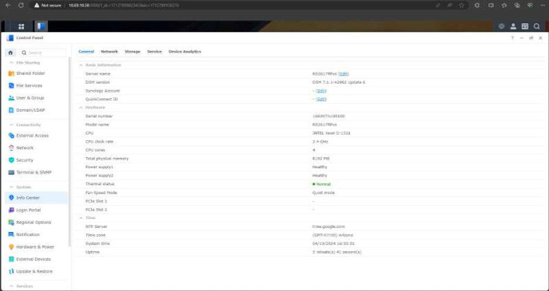 Synology RackStation RS3617RPxs 12-Bay Xeon D-1521 2.2GHz 8GB, 12x 1TB HDDs