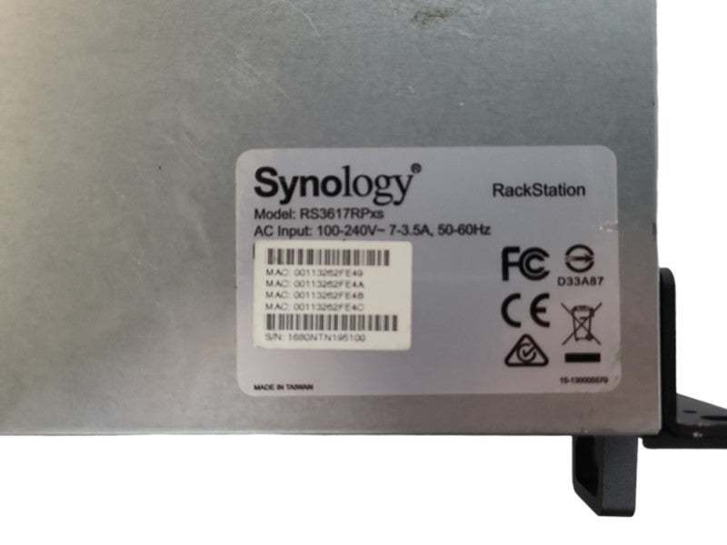 Synology RackStation RS3617RPxs 12-Bay Xeon D-1521 2.2GHz 8GB, 12x 1TB HDDs