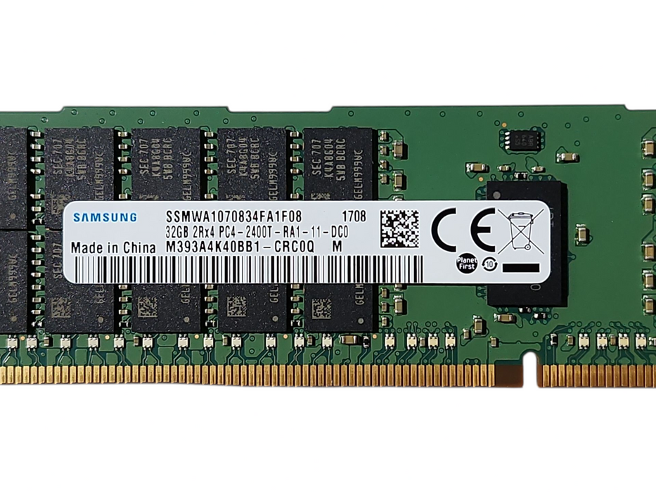 Samsung 32GB 2Rx4 PC4-2400T-RA1, DDR4, Server Memory Q