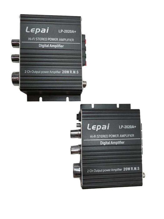 Bundle of 2 Lepai Stereo Class - T Digital Audio Amplifier Model: LP-2020A+ =