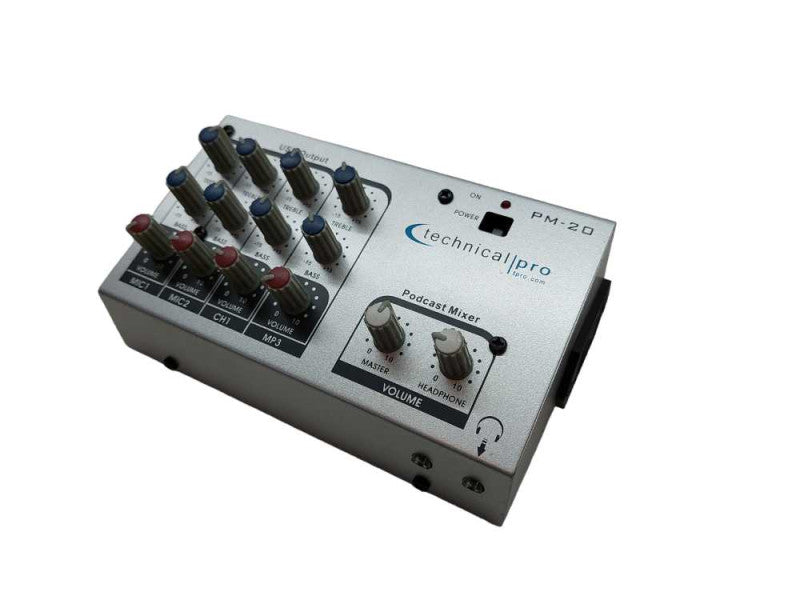 Technical Pro Podcast Mixer Model: PM-20 =
