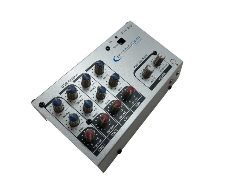 Technical Pro Podcast Mixer Model: PM-20 =