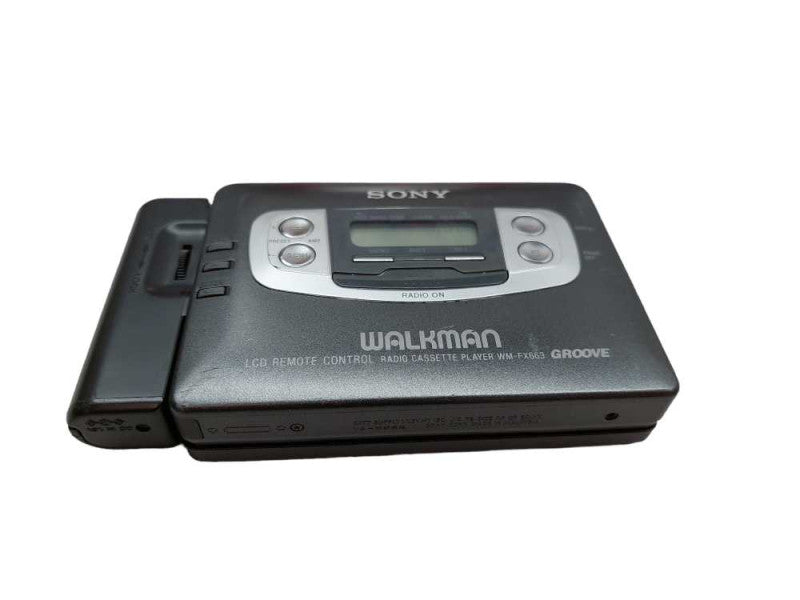 Sony Walkman Groove Model: WM-FX663 LCD Remote Control Radio Cassette Player =