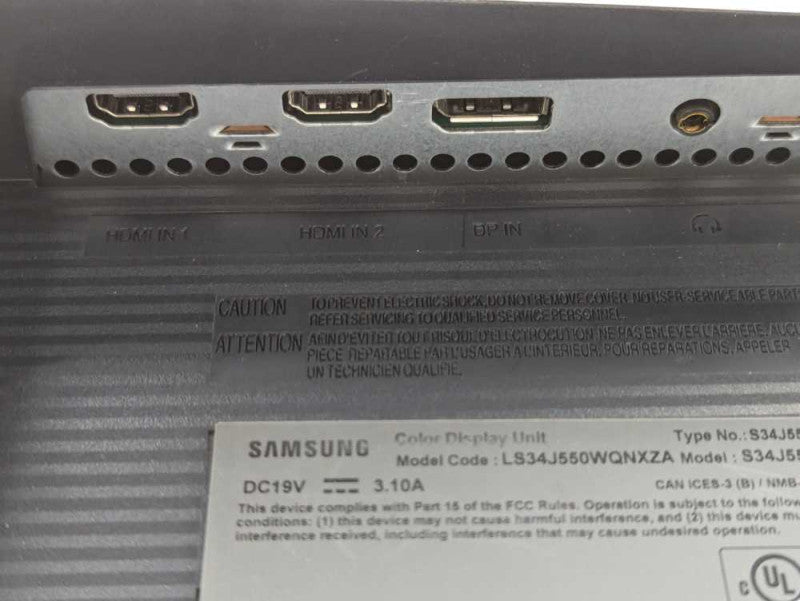 Samsung S34J550WQN 34 inch 3440 x 1440 wide monitor PLEASE READ  -