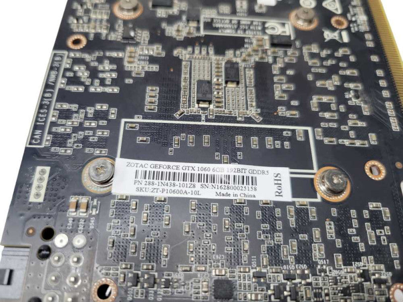 ZOTAC NVIDIA GTX 1060 6GB (READ) %