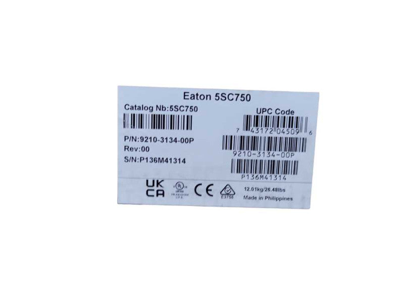 Eaton 5SC UPS 750VA 525 Watt 120V Line-Interactive Battery Backup Tower %