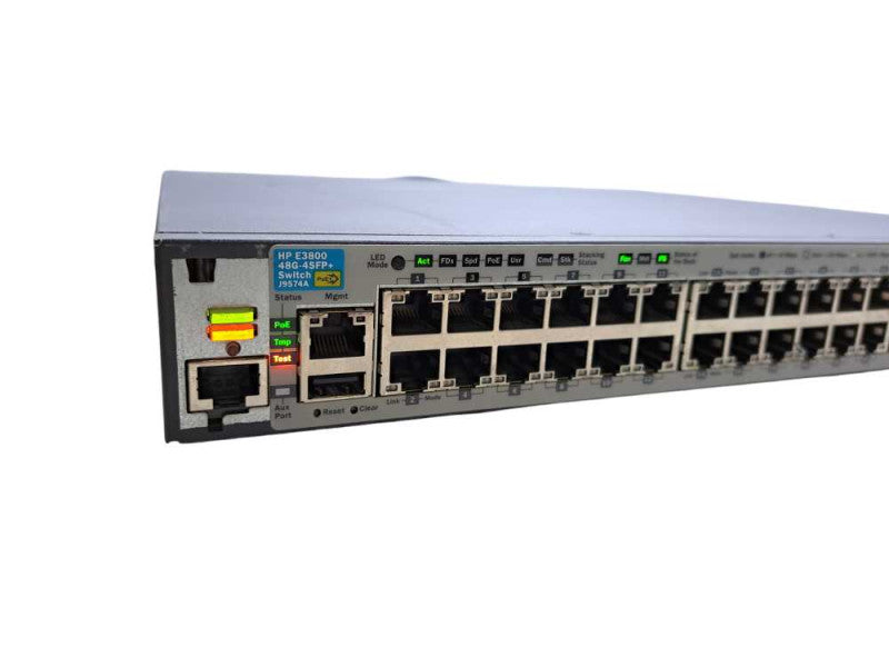 HP E3800-48G-4SFP+ | 48-Port 4xSFP+ PoE Gigabit Network Switch | J9574A