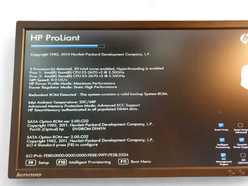HP ProLiant ML350p Gen8 2x Intel Xeon E5-2670 v2 @ 2.50Ghz, 96GB RAM  -