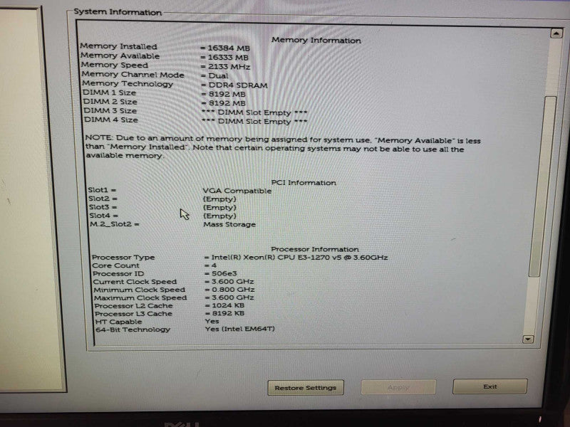 Dell Precision T3620 | E3-1270 v5 @3.6GHz 4C 16GB RAM Quadro 600 256GB M.2 $