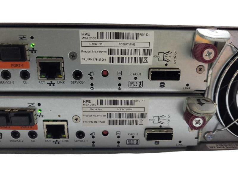 HPE FCLSE-0801 Storage Array 2x MSA205 2 x PSU No HDD READ $