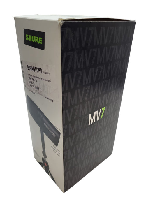 Shure MV7 Podcast Kit Bundle, XLR/USB Microphone with Tripod, USB &