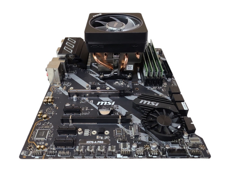 MSI X570-A PRO w/ AMD Ryzen 9 3900X 12-Core CPU, 32GB DDR RAM, I/O Shield