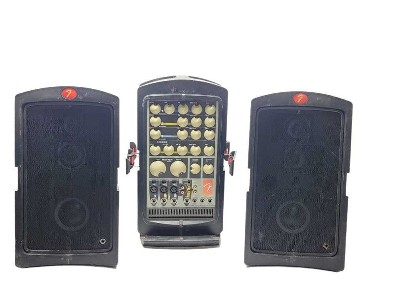 fender passport pa system PD-150 with two speakers _
