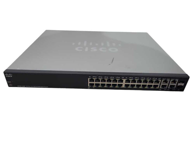 Cisco SF300-24MP 10/100 PoE Managed Network Switch !