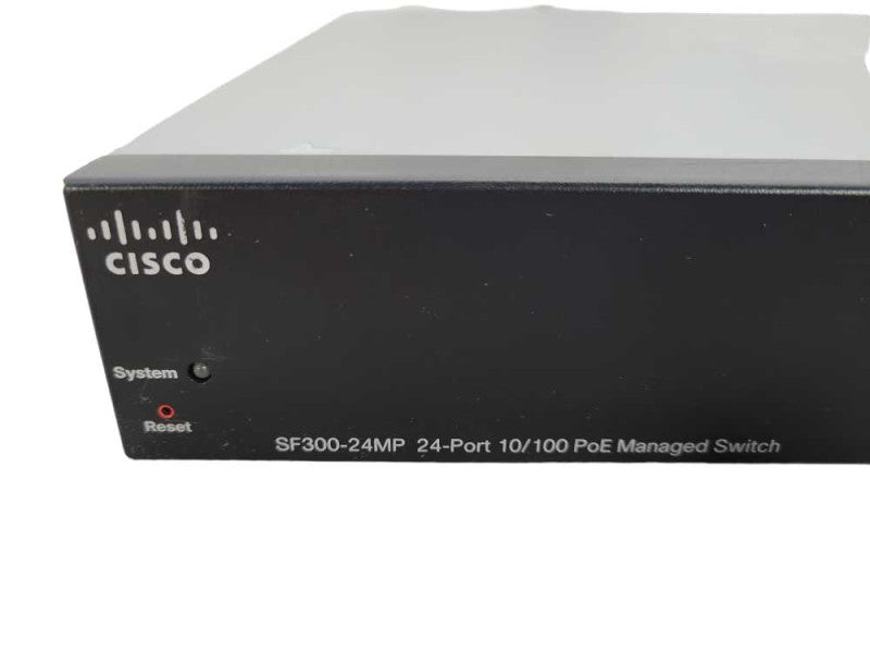 Cisco SF300-24MP 10/100 PoE Managed Network Switch !